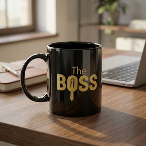 Black ceramic coffee mug Printed ceramic <b>tea</b> cup Custom ceramic mug Black print coffee cup Ceramic mug for <b>tea</b> - Product Image 1