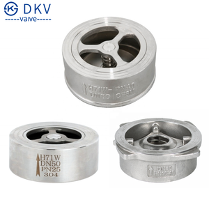 Thép không gỉ 304 <span class=keywords><strong>Wafer</strong></span> Đĩa đơn kiểm tra van dkv DIN SS304 <span class=keywords><strong>Wafer</strong></span> loại Kiểm tra van không Slam nrv PN 25 đĩa không quay trở lại van - Product Image 3