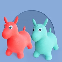 PVC personnalisé Vente en gros Enfants sautant pas cher prix gonflable mignon équitation sur des animaux jouets saut à cheval jouet pour enfants