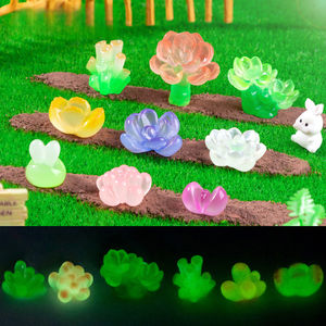 Plantas suculentas en maceta creativas luminosas, decoraciones <span class=keywords><strong>de</strong></span> bricolaje, jarrón, accesorios para macetas, adornos <span class=keywords><strong>de</strong></span> micropaisaje - Product Image 2