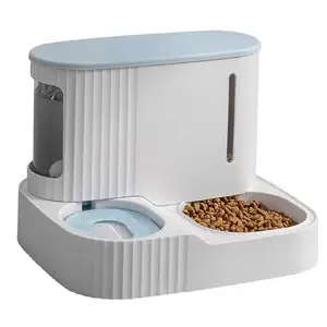 Cuenco de comida para gatos y perros, suministros de Material de seguridad de alta calidad, alimentador automático de comida seca con almacenamiento, tazón de agua potable para gatos, 3L