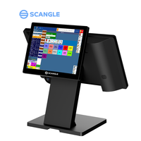 Все-в-одном, 15,6 дюймовый экран, сенсорный Windows/Android POS-системы с двумя экранами POS-терминала для кафе-магазина