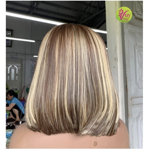 Cabello Humano Vietnamita de Doble Trama, Ondulado Suelto, de 18-28 Pulgadas con Reflejos Rubio Miel Piano, Venta al por Mayor - Product Image 6