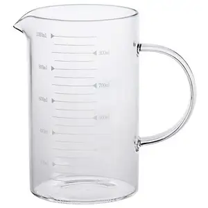 工厂新款水杯透明刻度咖啡杯和透明牛奶杯