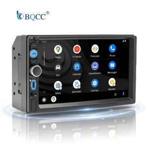 Radio <span class=keywords><strong>para</strong></span> Auto BQCC 2DIN con Pantalla Táctil IPS <span class=keywords><strong>de</strong></span> 7 Pulgadas, Android, Mirror Link, FM/USB/AUX/SWC, <span class=keywords><strong>Reproductor</strong></span> Multimedia con Carplay - Product Image 1