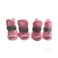 Nouvelles sandales d'été décontractées en maille respirante pour petits chiens, chaussures d'extérieur antidérapantes avec sangle élastique, mignonnes