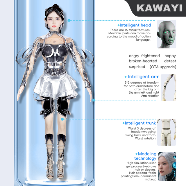 Bionic Humanoid Robot  Skin Robot Beauty Can Be Customized Face Welcome Robot.