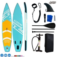 Planche de paddle gonflable épaisse et robuste, fabriquée avec technologie Drop Stitch, durable, résistante et écologique, idéale pour les vacances à la plage, pour adultes.