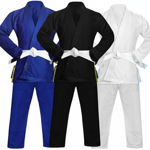 Bjj Gi Kids iu Jitu Gi Kimono pour garçons et filles comprend un pantalon et une ceinture blanche Entraînement et compétitions, uniformes de résistance à la déchirure - Product Image 1