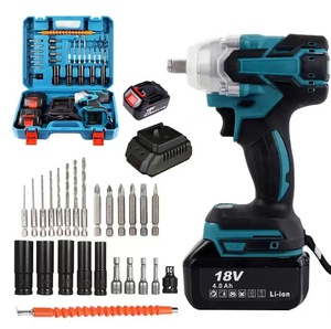21V Electric Impact Wrench <strong>Set</strong> Portable Battery Power Wrench Impact Wrench Combination Tool <strong>Set</strong> - Product Image 2