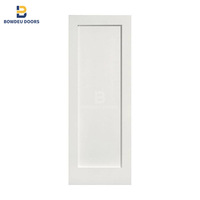 30 In. X 80 In. Carrara 2 Panel tangan kanan inti padat Primed komposit tunggal pintu Interior putih prima pintu