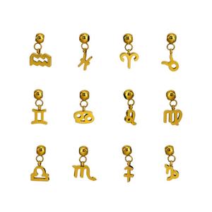 Nouveau design 2025 – Pendentif Horoscope en acier inoxydable hypoallergénique, plaqué or 18 carats PVD, ne ternit pas, vente en gros - Product Image 5