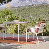 Chaise longue en aluminium Sigma pour hôtel, mobilier de jardin et de patio, tables et chaises d'extérieur modernes, canapé de luxe, chaise en osier pour balcon