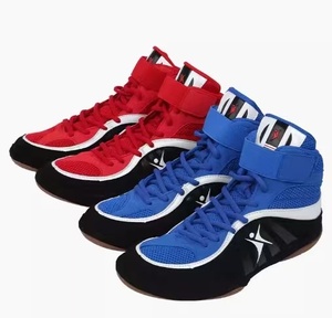 Scarpe Da Boxe Alte Uomo - Traspiranti, Antiscivolo, Per Allenamento E Competizione, Taglia 10 - Foto 5