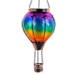 TSINYE-Linterna <span class=keywords><strong>Solar</strong></span> de Globo Aerostático con Llama Parpadeante, Lámpara Impermeable para Exteriores - Product Image 1