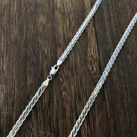 Collier chaîne cubaine en argent sterling S925, longueur optionnelle 40-55 cm, pour hommes et femmes, style hip-hop, bijoux fins