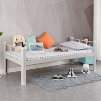 Lit superposé moderne en acier robuste avec cadre pour adultes, pour chambre à coucher, appartements, étudiants, dortoir, hôpital ou école
