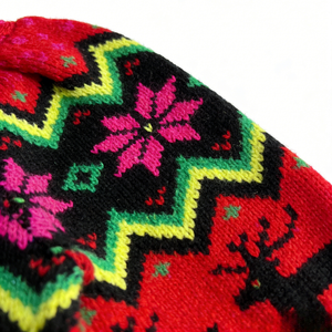 Red and Black <strong>Christmas</strong> Sweater <strong>Women</strong> Nordic Reindeer Fair Isle Knitted Pullover Wholesale OEM Factory Custom <strong>Jumper</strong> - Product Image 5