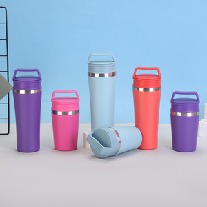 Mug isotherme en acier inoxydable 304, tasse à café portable anti-fuite pour voyage, utilisation extérieure, grande capacité, gobelet à main - Product Image 2