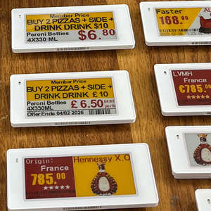 Multiple Sizes Digital Price Tag Kit 2.4G Esl Electronic Shelf Label E-Ink E-<b>Paper</b> Display Supermarket Shopping Mall Eas System - Product Image 1