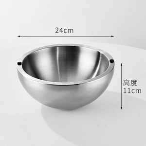 Bol de service <span class=keywords><strong>isotherme</strong></span> en acier inoxydable pour fêtes, 70 oz, plat de service pour sauces et accompagnements - Product Image 5