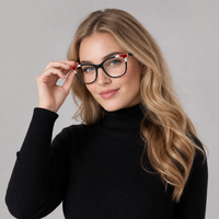 Montures en acétate œil de chat vintage faites à la main, lunettes optiques rétro HG8705-1