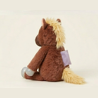 Peluche cheval chauffante et lestée super douce pour bébé, pour apaiser