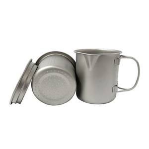 Titanium outdoor <b>tea</b> <b>maker</b>, travel camping <b>tea</b> set, household use, can boil water, portable - Product Image 1