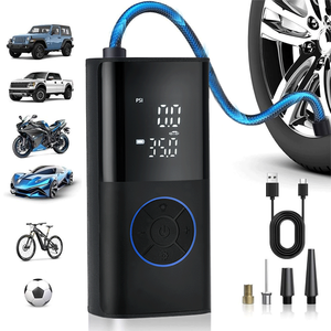 Pompa udara ban mobil elektrik portabel, pemompa udara ban mobil Digital dapat diisi ulang tekanan tinggi - Product Image 6