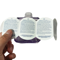 Étiquettes de livrets personnalisées pour cosmétiques, autocollants circulaires multicouches recto-verso avec design détachable