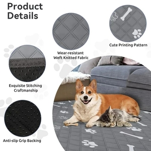 Almofadas absorventes para urina de cachorros, tapete de urina para treinamento de cães, tapete digital à prova d'água, lavável e absorvente para cães, roupa ideal para treinamento - Product Image 5