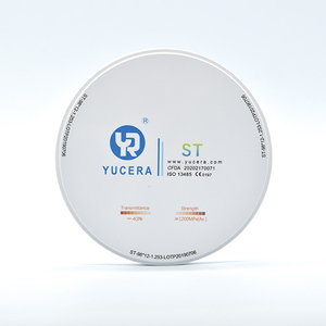 Prothèses dentaires Yucera ST, disques en zircone dentaire multicouches Yucera, disques entièrement en céramique - Product Image 1