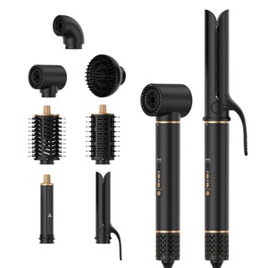 Sèche-cheveux brosse 7-en-1 avec fer à boucler et lisseur - Product Image 1