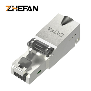 FTP Korumalı RJ45 <span class=keywords><strong>CAT</strong></span>.7 Erkek Metal Kablo Konektörü Aletsiz Uzatma Fişi-Konektör Aksesuarları Aletsiz Fiş - Product Image 3