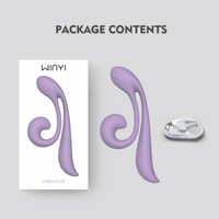 WINYI WK0047 Rabbit Vibrator für Frauen Wasserdichter Silikon G-Punkt Klitoris-Stimulator Multi-Vibration USB Sexspielzeug
