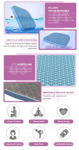 Großhandel Maßgefertigtes Komfort-Stuhlkissen aus Eis-TPE-<span class=keywords><strong>Gel</strong></span> mit Wasserdichter Kühlung und Abnehmbarem Waschbarem Bezug für Langes Sitzen - Product Image 4