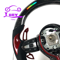 Accessoires pour BMW, volant de voiture en fibre de carbone forgée pour BMW F30 F10 F22 F32 F80 F87 M3 M4 M-Sport, style racing, compatible OEM