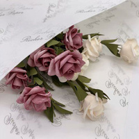 Papier de soie d'emballage de luxe imprimé 17 g/m² de haute qualité pour cadeaux, vêtements et fleurs, personnalisable