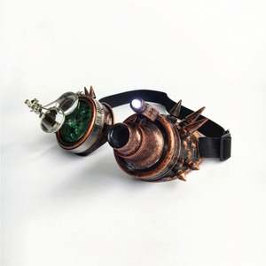 Lunettes grossissantes vintage à LED, nouvelle mode, vente en gros, prix usine 2022, pour cosplay, fête, lunettes steampunk - Product Image 5