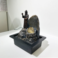 Saint Chabel Statue Ornement de Christian Home Decor Cadeau catholique pour baptême Figure religieuse de table Fontaines d'eau