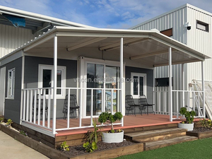 Maison conteneur préfabriquée portable et extensible de 40 pieds, maisonnette pliable, 3 chambres, villa mobile moderne en acier modulaire, hôtel, <span class=keywords><strong>camping</strong></span> - Product Image 5