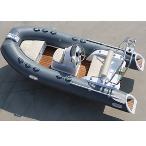 Gommone <span class=keywords><strong>a</strong></span> Chiglia Rigida RIB390C per 4 Persone con Doppio Scafo in Vetroresina Popolare da 12.8ft per Pesca e Navigazione da Diporto Fuoribordo in PVC o Hypalon con Scafo <span class=keywords><strong>a</strong></span> V Profonda Doppio - Product Image 3