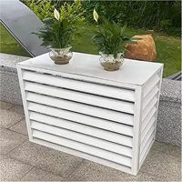 Cache-climatiseur mural en aluminium pour mini-split, protection de la vie privée, gravé au laser, en métal, pour climatiseur au sol