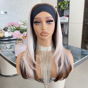 วิกผมสั้นแบบมีเลเยอร์สีบลอนด์ตรง พร้อมที่คาดผมลูกไม้สีน้ำตาลใส วิกผมสังเคราะห์คุณภาพพรีเมียม เนื้อไหมนุ่ม สำหรับผู้หญิง ใช้ได้ทุกวัน - Product Image 5