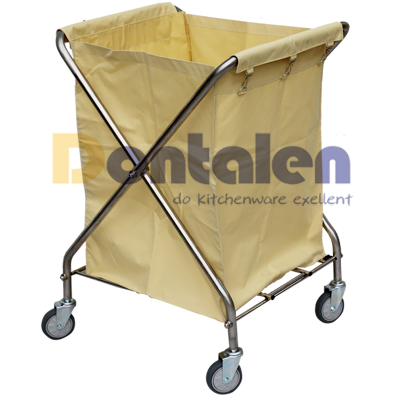 Тележка Dontalen X-образная льняная с тележкой из нержавеющей стали