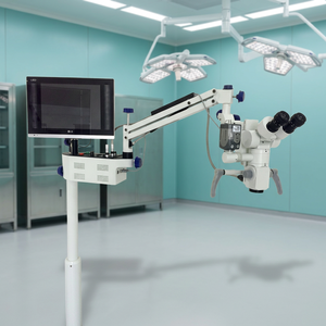 Microscope dentaire réglable, grossissement 25x, électrique, certifié CE, construction métallique pour chirurgie de précision. - Product Image 2