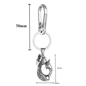 Viking Mythical Beast <b>Keychain</b> Zinc Alloy Pendant Metal Hook Leather Strap Unisex Gift Charm - Product Image 4