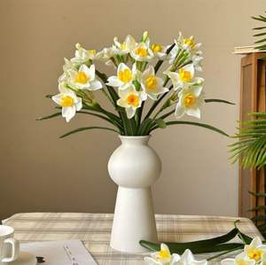 Bonsái de Narcisos Artificiales Hechos a Mano, de Aspecto Natural, para Decoración de Paredes, para Navidad, Graduación, Día de San Valentín - Product Image 3