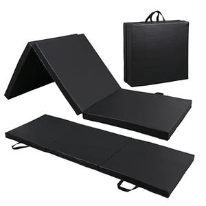 Tapis de sport pliable en 3 parties en mousse EPE écologique de haute qualité avec poignée de transport, idéal pour le yoga, la danse et le Pilates - Product Image 1