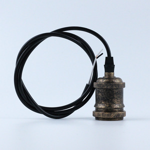 Support de lampe CJ E26 en aluminium bronze, pièce de rechange pour luminaire suspendu, pour la maison, le restaurant, style industriel rétro - Product Image 3